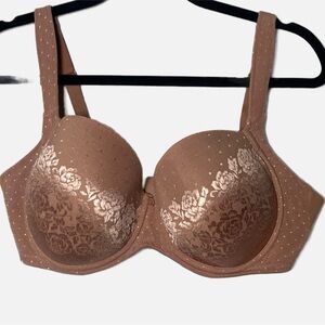 Soma Stunning Support Full Coverage neutral floral bra size 36DDD